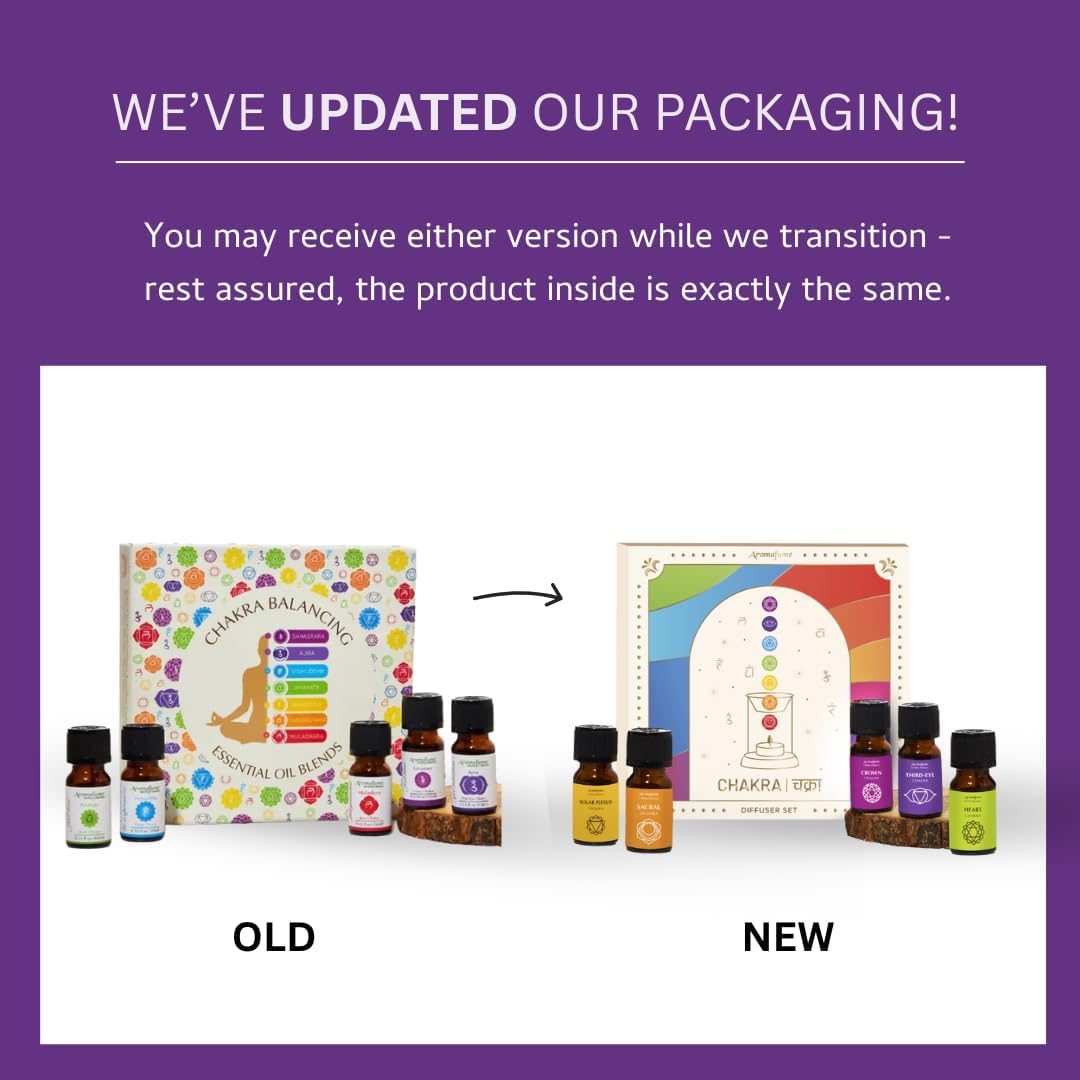 7 Chakra Essential Oil Diffuser Blend Gift Set by Aromafume | 7X 10ml/0.33 fl oz |Aromatherapy Oils for Meditation, Chakra Balance| Yoga & Reiki Gifts| Essential Oil Set for Plexus, Root Chakra - Image 2