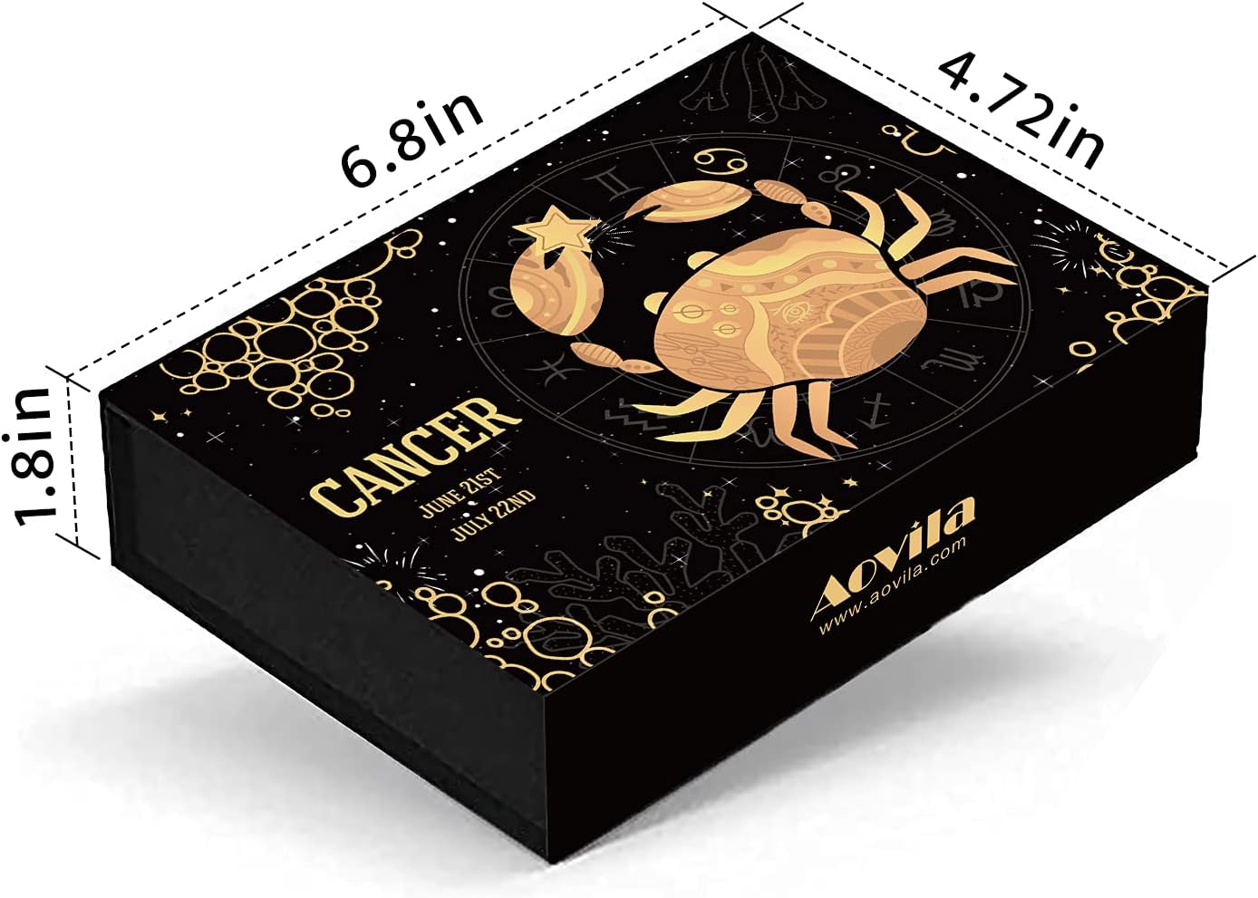 Aovila Cancer Crystals Gift Set, Zodiac Signs Healing Crystals Birthstones with Horoscope Box Set Cancer Astrology Crystals Healing Stones Gifts - Image 5