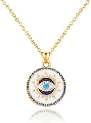 SmileBelle Evil Eye Necklace Rakhi ...
