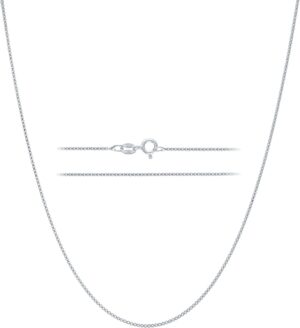 KISPER 925 Sterling Silver Box Chai...