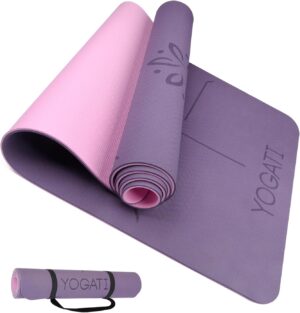 YOGATI® Yoga Mat with Strap with A...