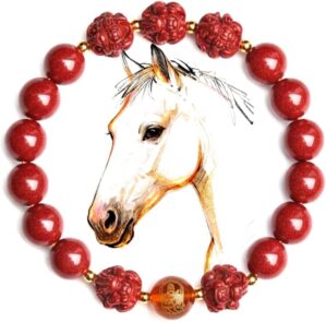 Chinese Feng Shui Cinnabar Bracelet...