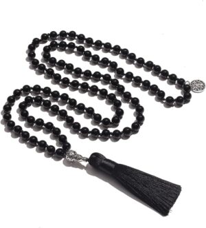 108 Mala Prayer Beads Necklace Natu...