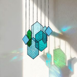 Stained Glass Window Hanging, Cryst...
