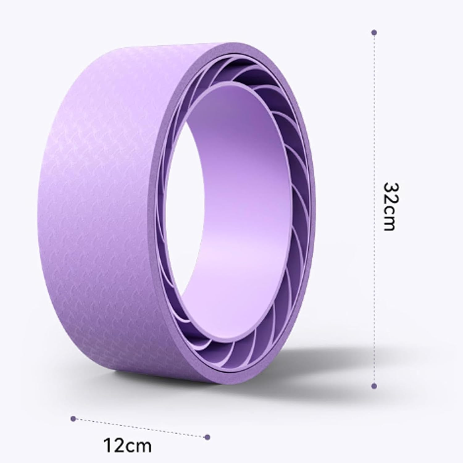 Curve magic wheel:Fit Prop Foam Padded Back Stretcher Wheel with Center Spine Cradle,Yoga Wheel for Improving Yoga Poses, Backbends Balance Stretching PainEssential high-value fitness tool - Image 6
