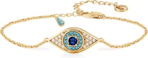 Cicy Bell Evil Eye Bracelets 18k Go...