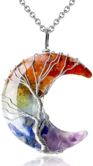 MAIBAOTA Healing Crystal Necklace, ...