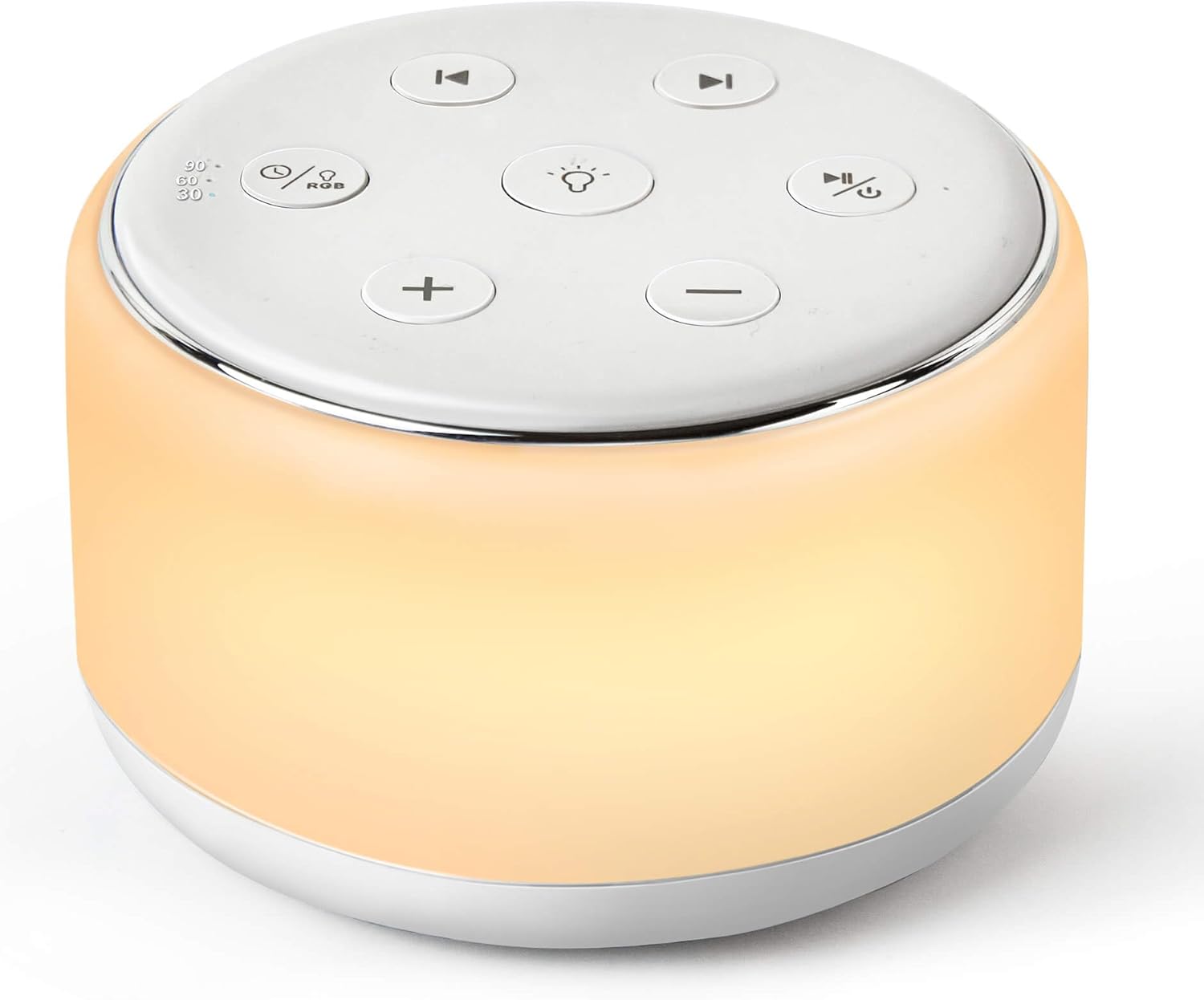 FamiSym White Noise Sound Machine Baby for Sleeping with Night Light – 34 Soothing Sounds, Rechargeable White Noise Machine for Kids Adults, Portable Lullaby Sleep Machine Baby Soother Home Travel - Image 8