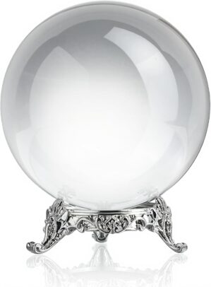 QFkris 80mm Clear Crystal Ball with...