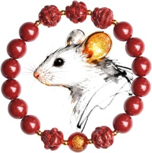 Chinese Feng Shui Cinnabar Bracelet...