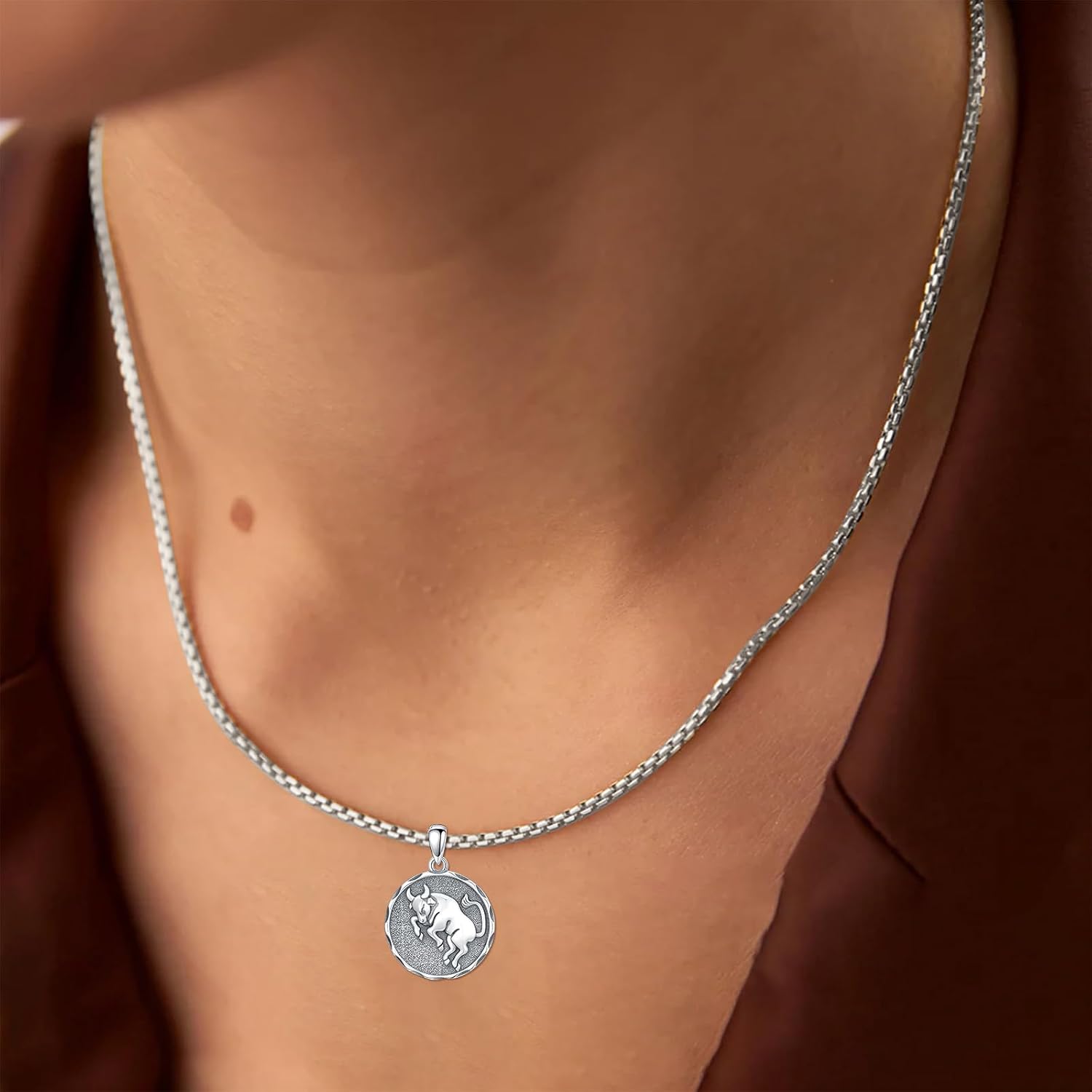 Zodiac Necklace 925 Sterling Silver Constellation Celestial Necklace Zodiac Sign Charm Horoscope Astrology Jewelry Birthday Gifts for Men Women Christmas - Image 6