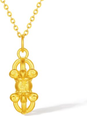 ZHOU LIU FU 24K Solid Gold Pendant ...