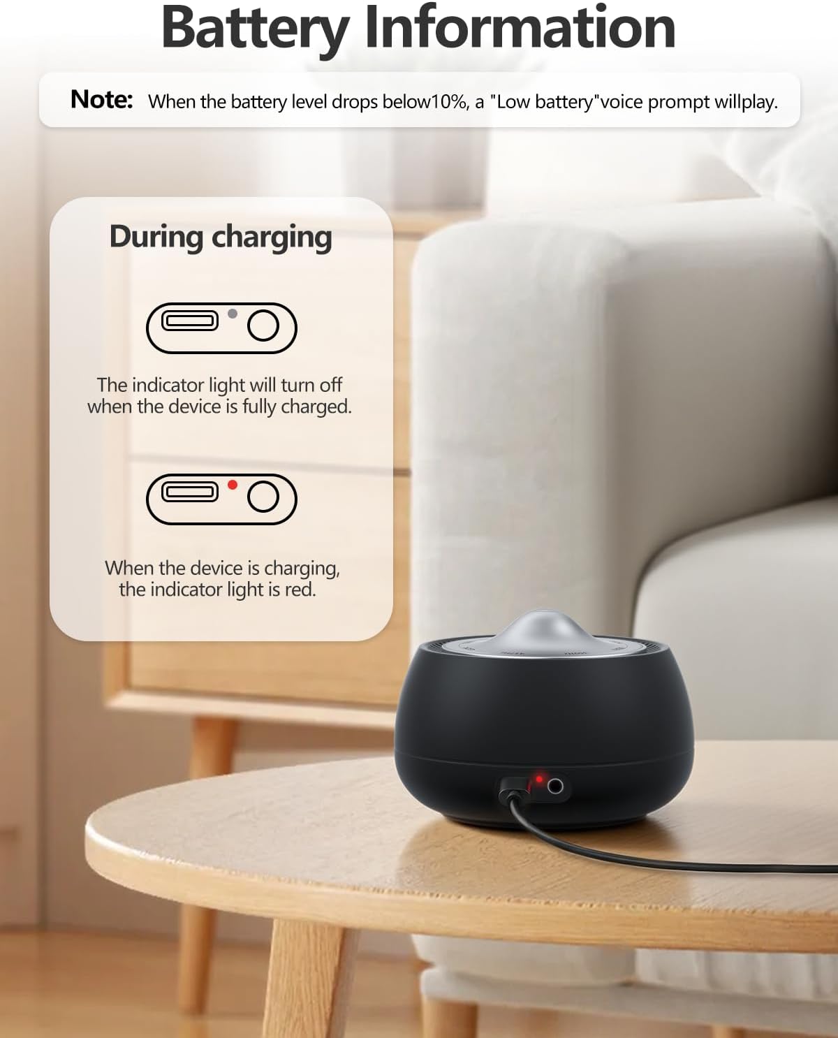 Portable Electronic Tibetan Singing Bowl, 8 Healing Frequencies (369-963Hz), Auto/Manual Mode, Vibration & Timer - USB-C Rechargeable Meditation Device for Yoga, Relaxation, Reiki, Best Gift Choice - Image 7