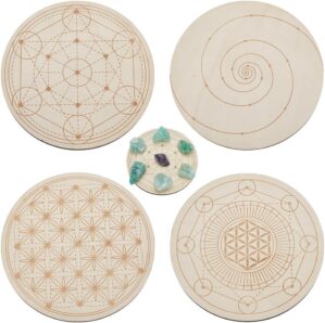 ORIGACH 4 Patterns Wooden Crystal G...