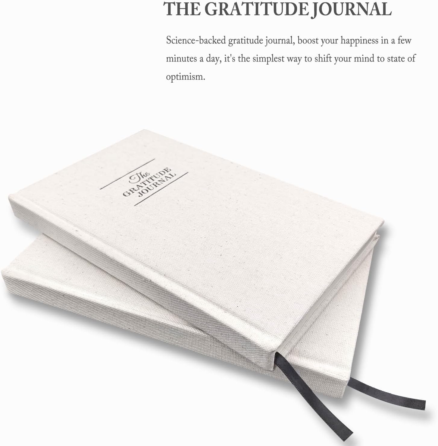 The Gratitude Journal for More Happiness, Optimism, Affirmation & Reflection - An Effective Manifestation Guide Journal, Undated Daily Journals for Women & Men (Beige) - Image 3