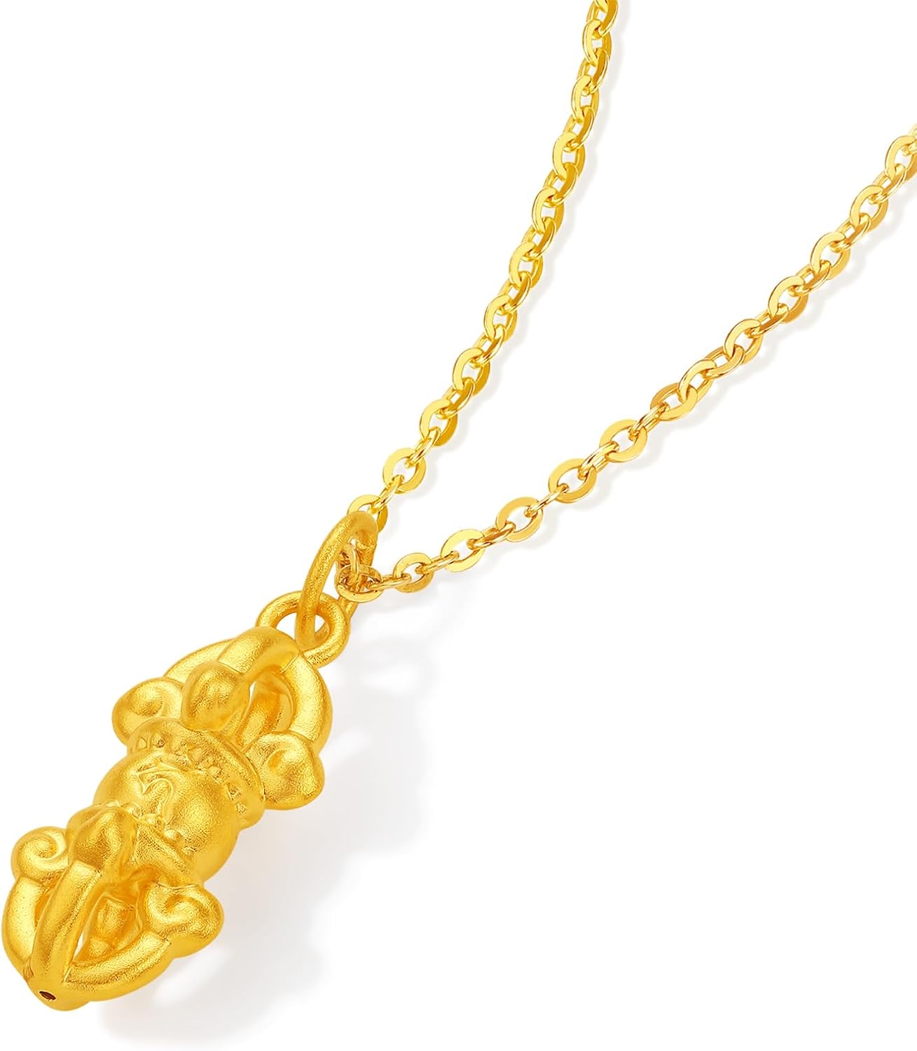 ZHOU LIU FU 24K Solid Gold Pendant Vajra Pendants Protection Spiritual Jewelry Chinese Gift for Men Women Friend Birthday Anniversary Not Include Necklace A0415255 - Image 8