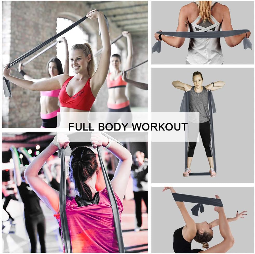 A AZURELIFE Resistance Bands,Professional Long Non-Latex Elastic Stretch Bands,Exercise Bands for Physical Therapy, Yoga, Pilates, Rehab, at-Home or The Gym Workouts, Strength Training - Image 7