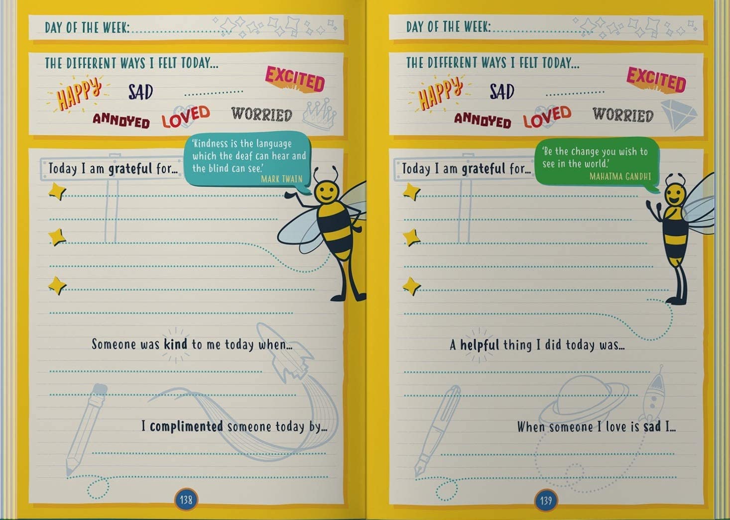 Happy Confident Me: Daily JOURNAL - Gratitude and Growth Mindset Journal that boosts children's happiness, self-esteem, positive thinking, mindfulness and resilience - Image 14