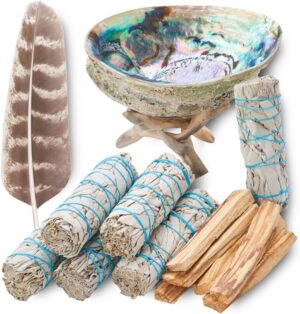 White Sage Smudge Kit with Palo San...
