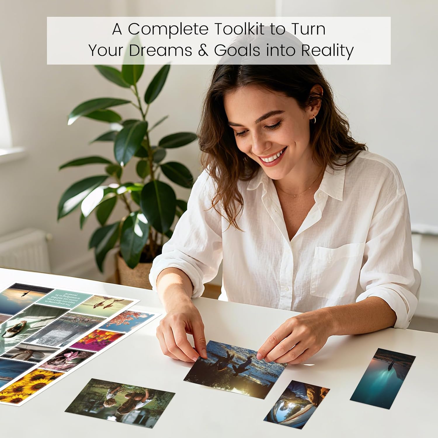 Sawnfay Vision Board Book - 2026 Vision Board Sticker Book, with Motivational Images & Quotes, Vision Board Kit & Supplies for Women - Image 2