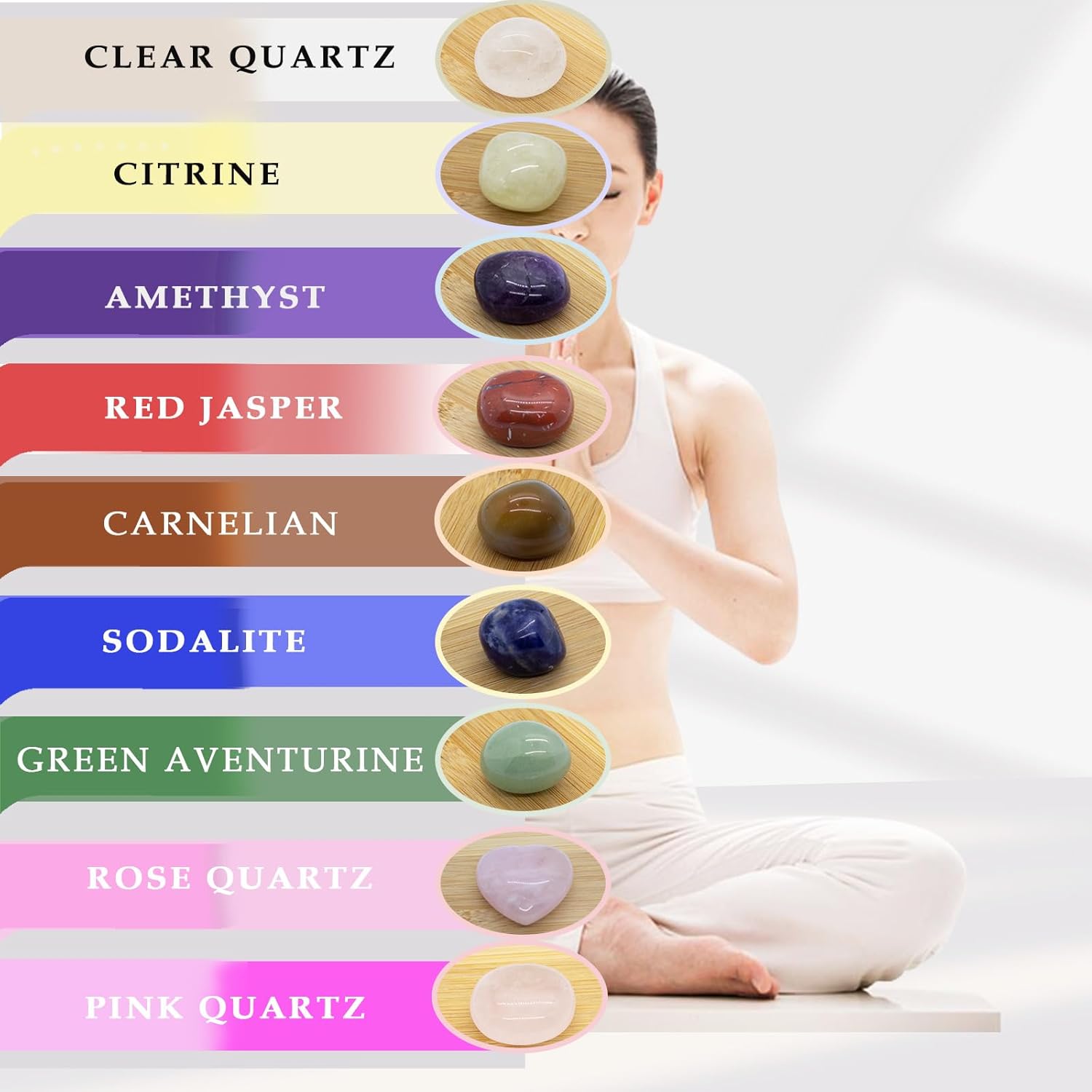 Crystals and Healing Stones, Healing Crystals, Chakra Stones,Crystals and Stones, Healing Crystals and Stones, Crystal Set, Crystal Gift Box - Image 4