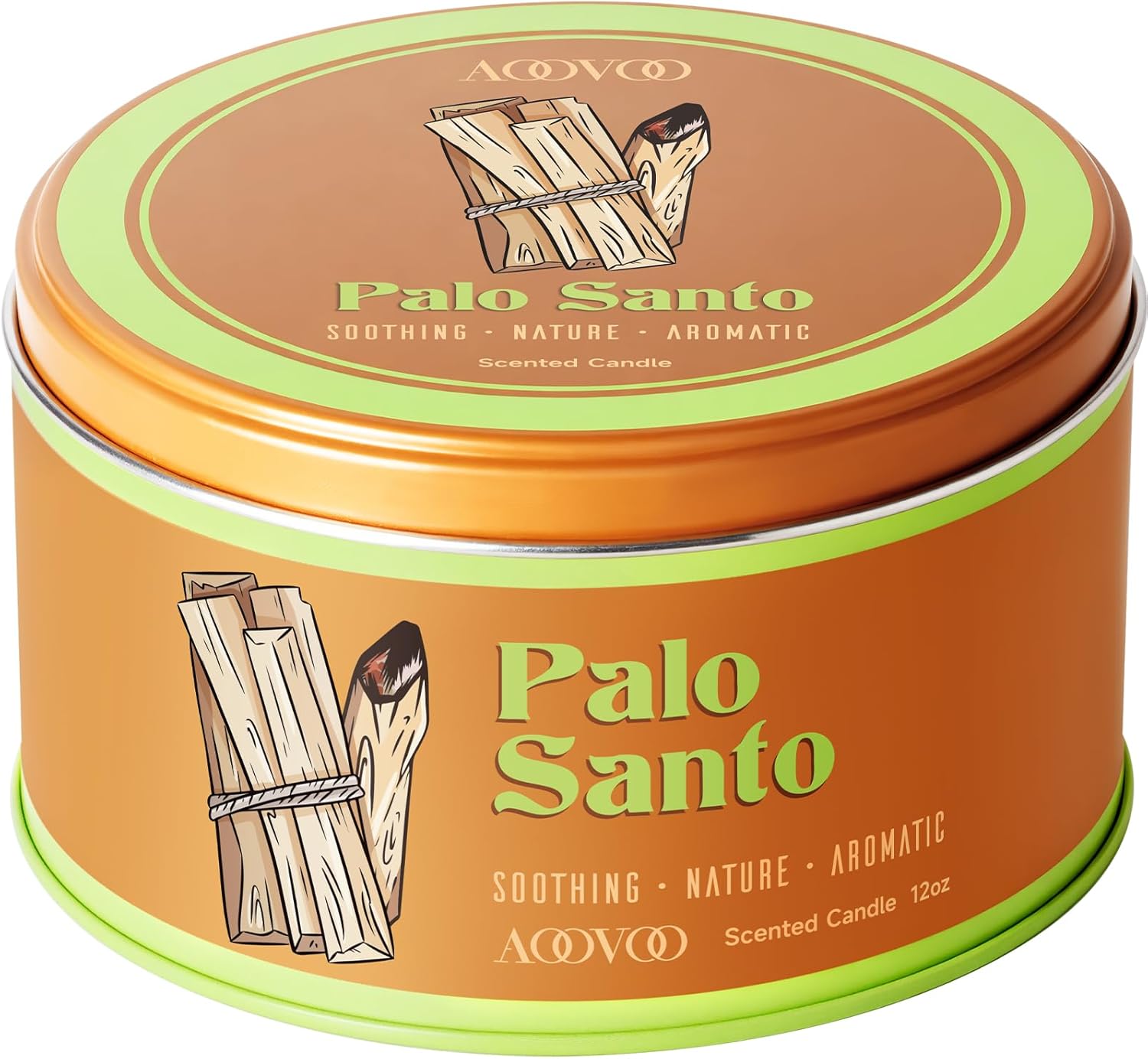 AOOVOO Palo Santo Candle for Meditation & Cleansing - 3 Wick 12oz Scented Candle with White Crystals & Palo Santo Inside, Non-Toxic Soy Candle for Spiritual Healing, Aromatherapy Gift for Women & Men - Image 8