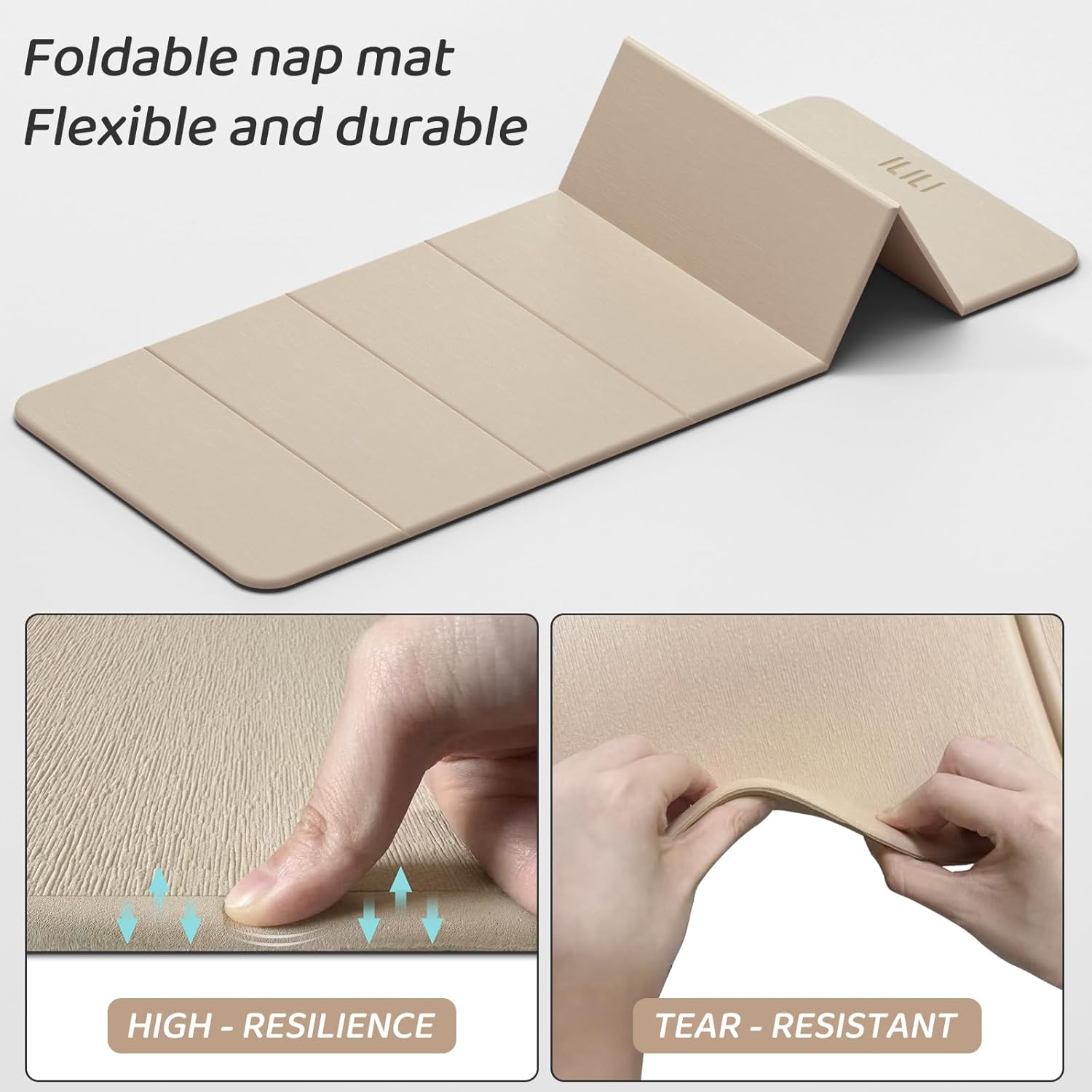 ILILI Foldable Yoga Mat 71 * 24 * 0.3'' - TPE Non-Slip Fitness Mat for Home,Waterproof & Lightweight (2lb) for Home Gym, Pilates & Stretching,Fitness Workouts - Image 4