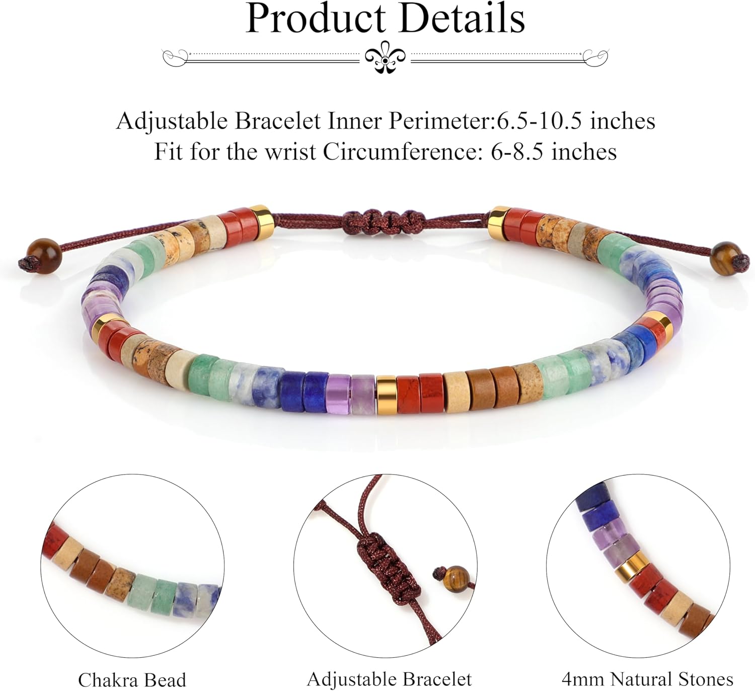 JoycuFF Inspirational Gifts for Women Get Well Soon Thinking of you Gift for Women Healing Natural Stone Bracelets - Image 4