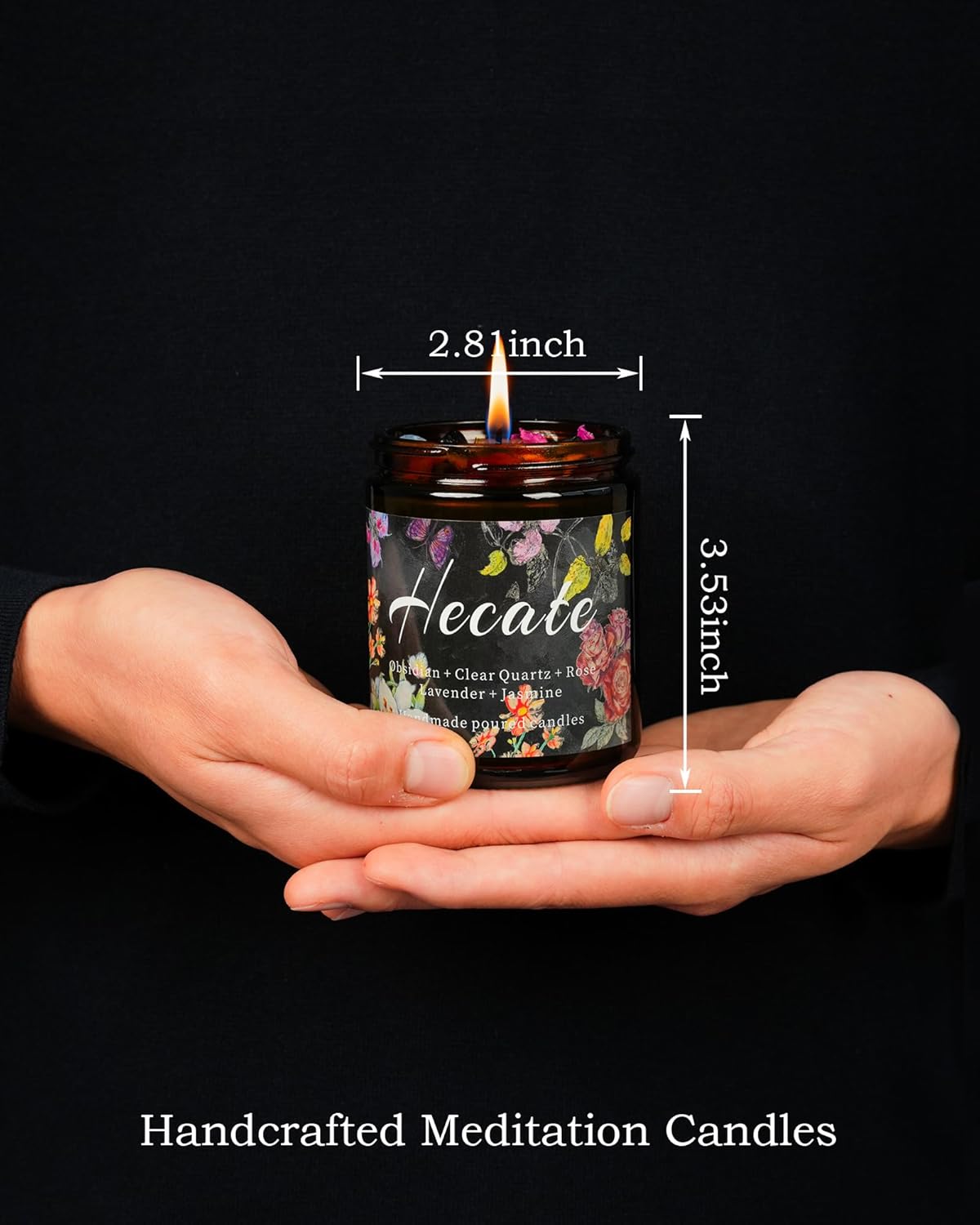 Hecate Scented Candle, Altar, Lavender Devotional Candle, Incense, Meditation, Rituals, Large Votive. (Hecate) - Image 4