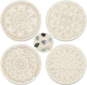 ORIGACH 4 PCS Wooden Crystal Grid B...