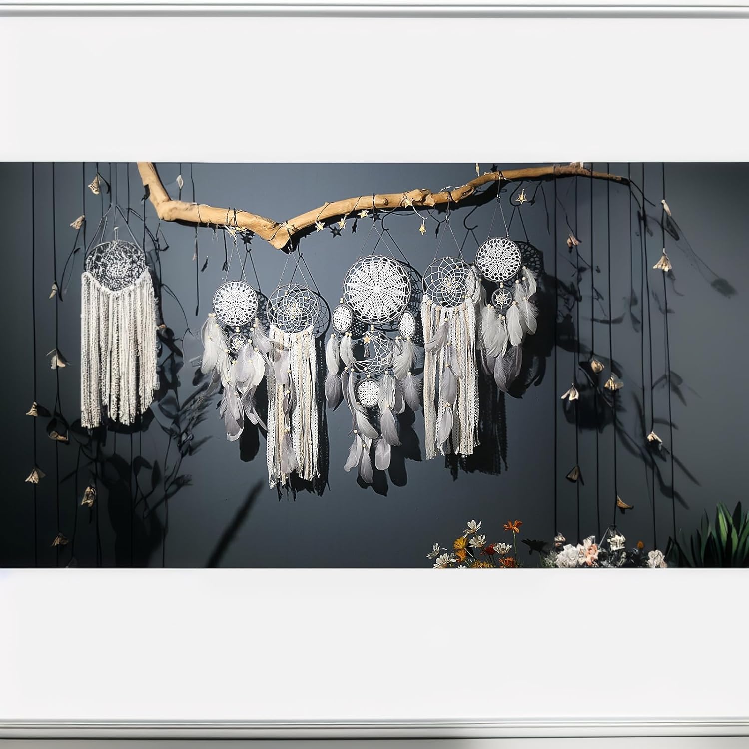 Dream Catcher Wall Decor,Large Boho Dream Catcher with Luxurious Feathers & Beads, Handmade Wall Hanging for Bedroom,Living Room, Gift Ready for Girls & Adults (Camel) - Image 7