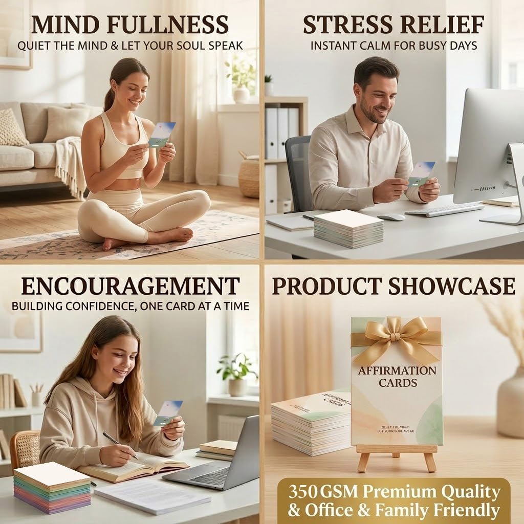 Affirmation Cards - Daily Inspirational and Motivational Cards | Best gift for women,Promote self-confidence,Contains no profanity or slang,Self-care - Image 7