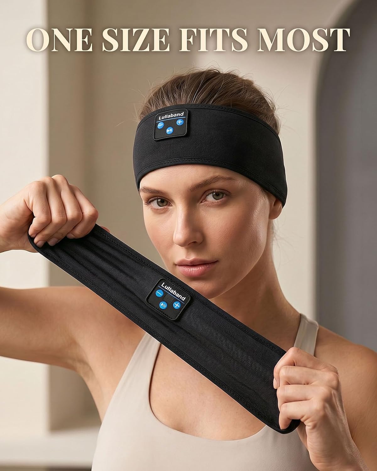 Lullaband Sleep Headphones, Bluetooth Headband Headphones with 12-Hour Battery, Soft Headband for Sleeping, Travel, Exercise, Yoga & Relaxation - Image 7