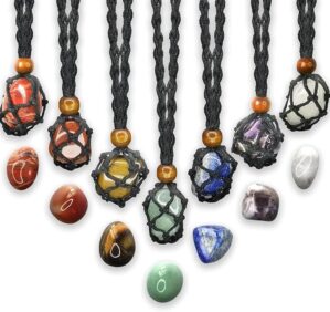 7 PCS Chakra Crystals Natural Stone...