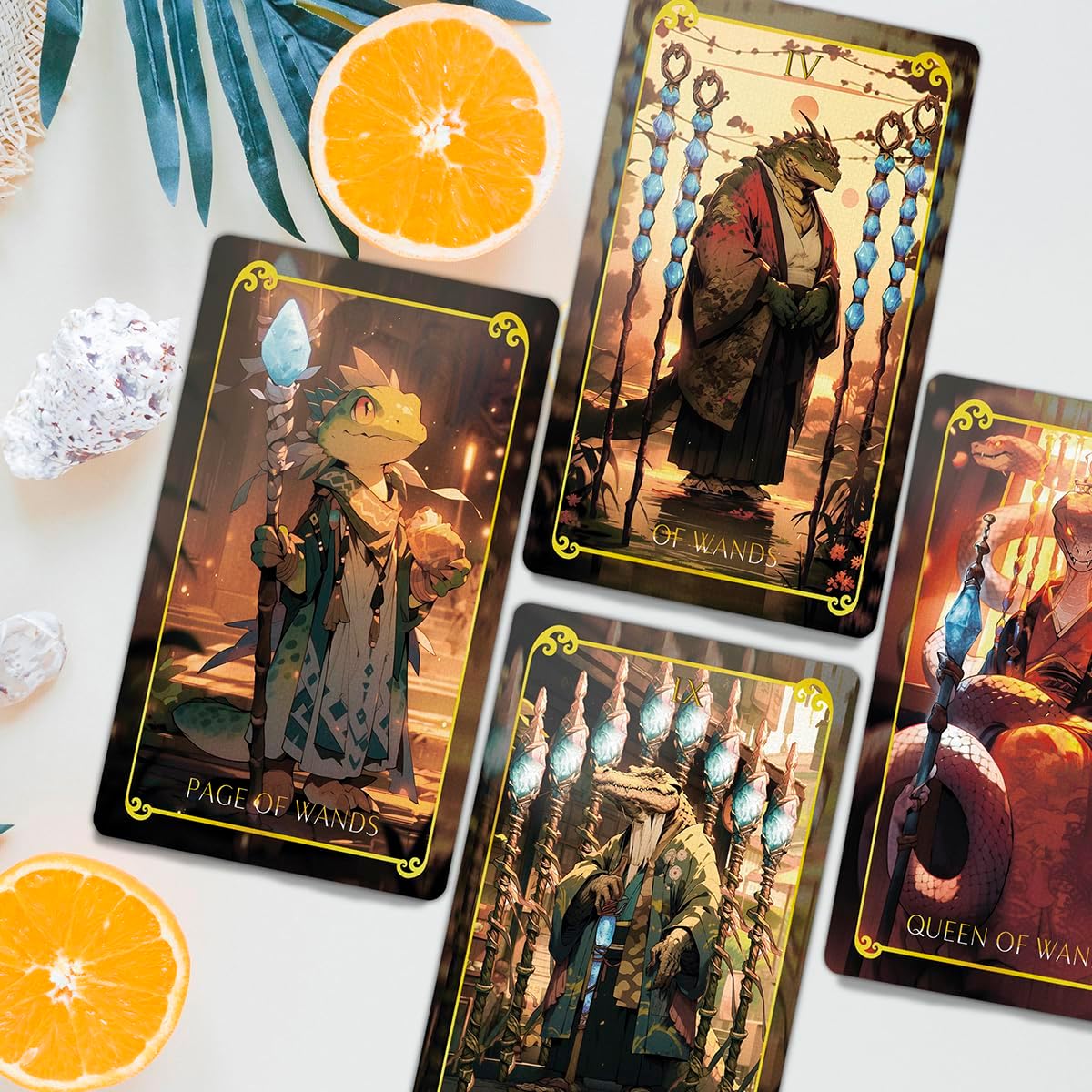 Animasoul Tarot Deck – Kickstarter Limited‑Edition 78‑Card Animal‑Spirit Tarot with Gold‑Foil Backs, Linen Finish & Gilded Edges | Lid Box | Intuitive Divination Tool - Image 5