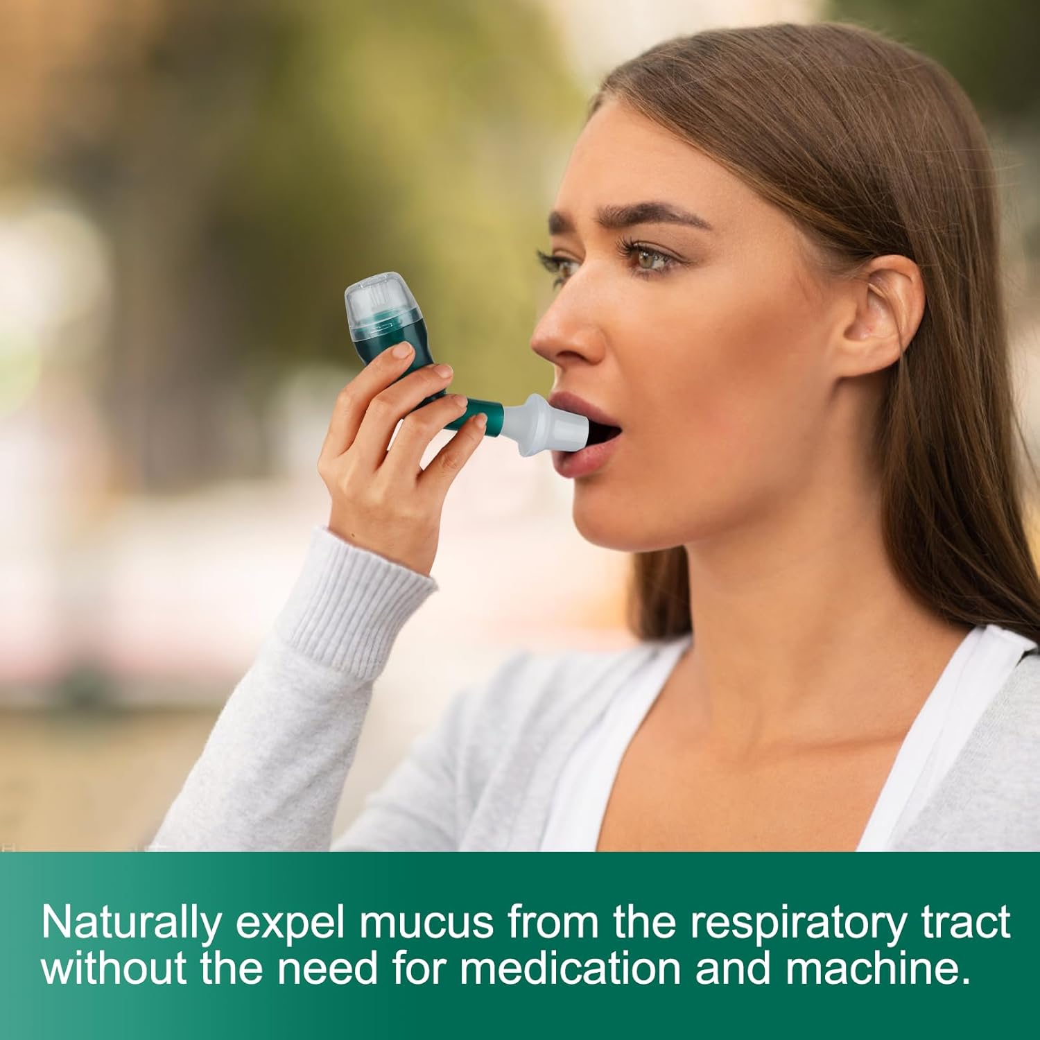 Giyosk Breathing Exercise Device for Lungs, Lung Expansion and Mucus Relief Device, Portable Expiratory Breathing Exerciser with A Set of Accessories, Breathing Trainer for Lung Cleanse(Green) - Image 6