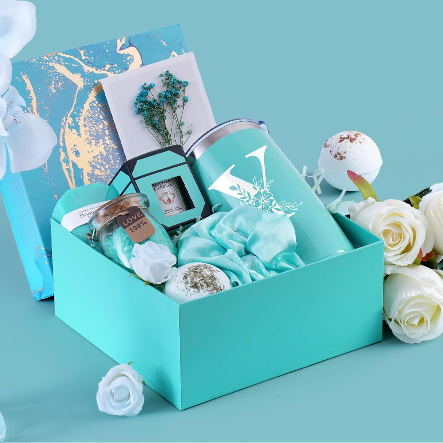 Personalized Women Spa Bath Basket Body Works Set House Warming Hostess Bachelorette Engaged Gifts New Home Pretty Aesthetic Special Spiritual Inspirational Meaningful Unique Initial Present - Image 3