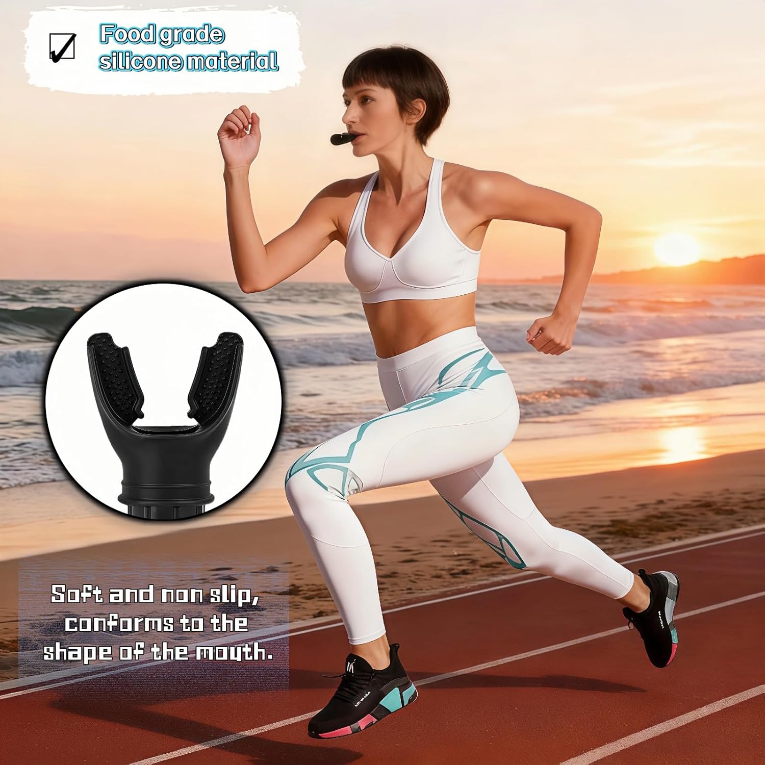 Adjustable Resistance Portable Lung Breathing Trainer | Premium Food-Grade Silicone Breath Exercise Device for Athletes, Runners & Home Fitness | Improve Respiratory Endurance & Core Strength - Image 4