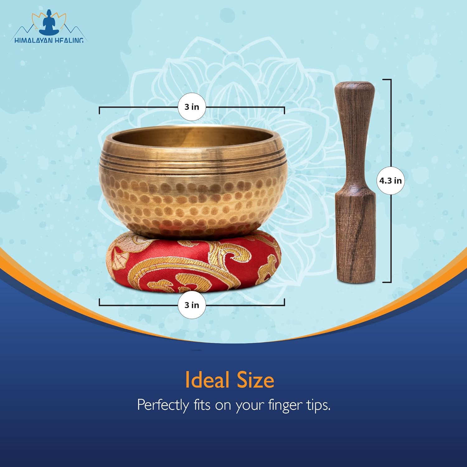 HIMALAYAN HEALING® Tibetan Singing Bowls Set~ Meditation Sound Bowl hand Hammered in Nepal For Yoga, Meditation, Mindfulness, Healing & Chakra balancing~ - Image 2