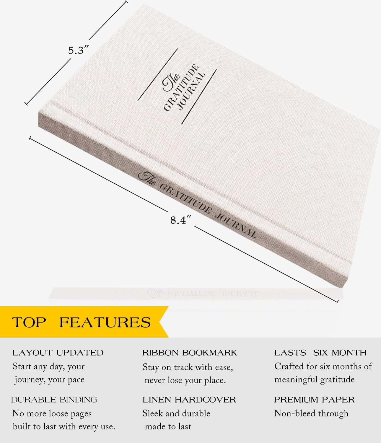 The Original Gratitude Journal - Daily Gratitude Practice with Inspiring Prompts & Quotes for Mindfulness, Reflection & Personal Growth 2026 - Wellness Journal for Men & Women - Image 4
