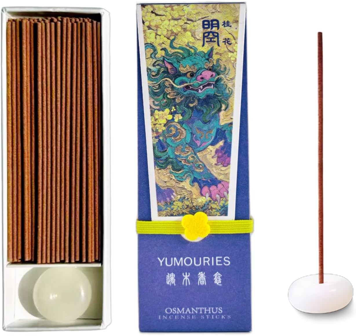 Osmanthus Incense Sticks 30g · Non-Toxic · Low Smoke for Focus | Chinese woody-floral incense, Sandalwood & Agarwood base, No bamboo core,20-min burn,Great for office, study &Meditation
