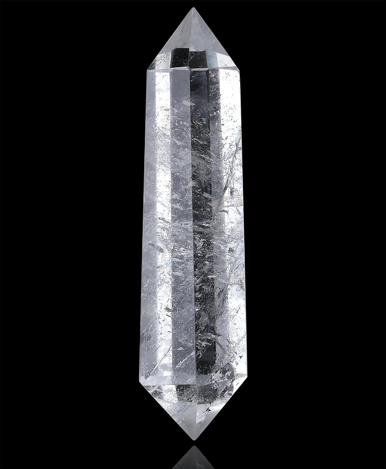 YATOJUZI 3.5" Clear Quartz Crystals Wand Natural Crystals and Healing Stones Large Clear Quartz Crystal Hexagonal Points Crystal Gifts for Women Meditation Divination Reiki Energy 1PCS - Image 3