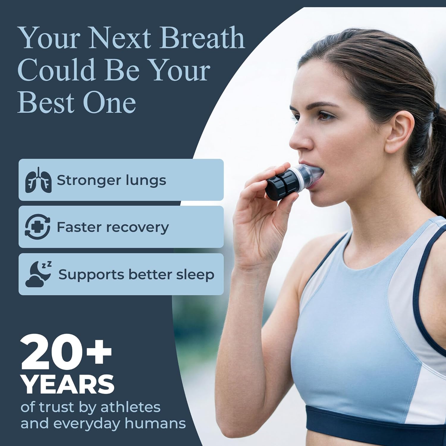 EXPAND-A-LUNG | Breathing Exerciser Device for Lungs | Airflow Trainer Fitness | Cardio Expansion & Capacity | Sports Endurance | Dual-Way Inhale-Exhale Workout - Image 5
