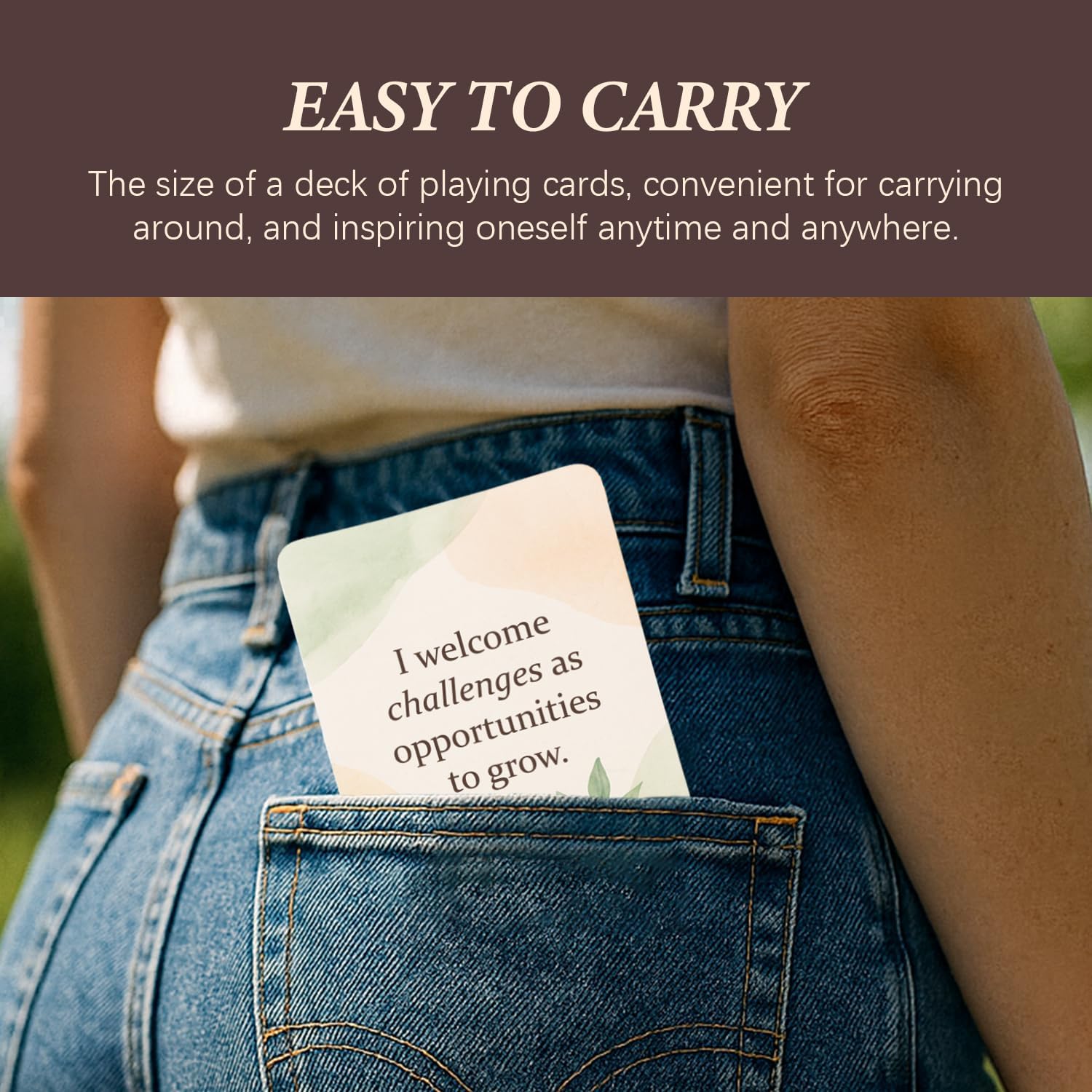 Affirmation Cards - Daily Inspirational and Motivational Cards | Best gift for women,Promote self-confidence,Contains no profanity or slang,Self-care - Image 6