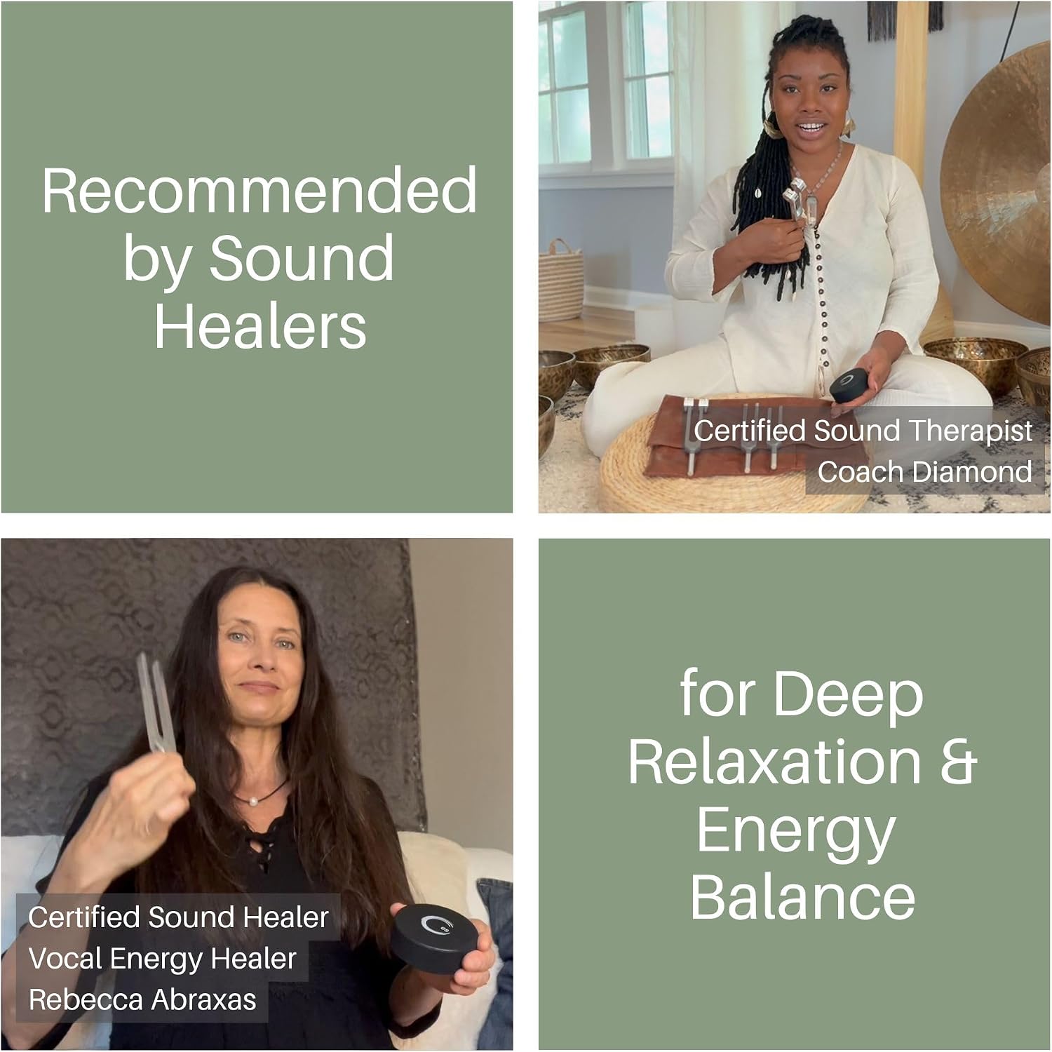 ENSO Resonance 128Hz Tuning Forks for Healing Set, Sound Healing | Lead-Free Aluminum Alloy, Weighted and Unweighted, 4 Calibrated Frequencies, Hockey-Puck Activator, Vegan-Leather Pouch - Image 6