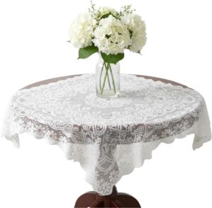 Lace Tablecloth, Ivory White Lace T...