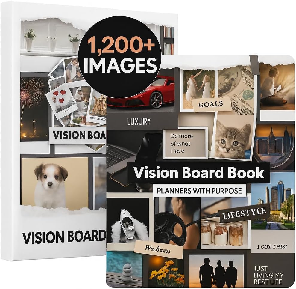 Planners with Purpose Vision Board Book 1,200+ Vision Board Images & Quotes - Goal Setting Vision Journal for Manifestation, Motivation & Lifestyle Inspiration - Law of Attraction Collage Supplies Kit - Image 9