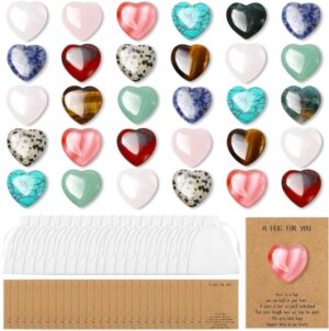 30 Pcs Heart Crystals and Healing S...