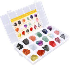 Raw Healing Crystals Gemstone Box N...