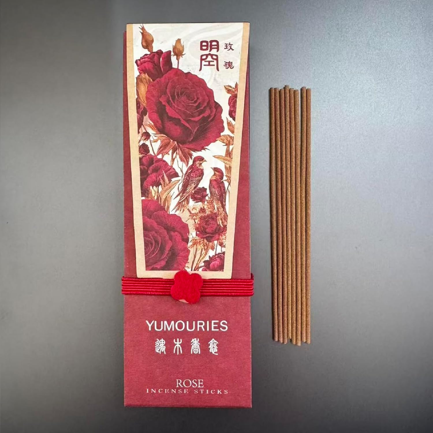 Rose Incense Sticks 30g · Non-Toxic · Low Smoke for Romance | Chinese woody-floral incense, Sandalwood & Agarwood base. No bamboo core. 20-min burn, Ideal for home fragrance & self-love - Image 9